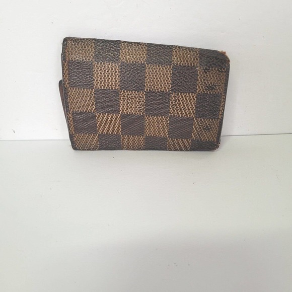 Authentic Louis Vuitton Damier Multicles 6 Key Hooks Case Brown Small Check - Picture 2 of 11
